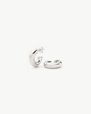 Chubby Mini Hoop Earrings | Sterling Silver