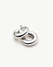 Chubby Small Hoop Earrings | Sterling Silver