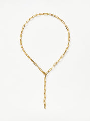 Classic Mini Short Paperclip Chain Necklace | 18k Gold Plated