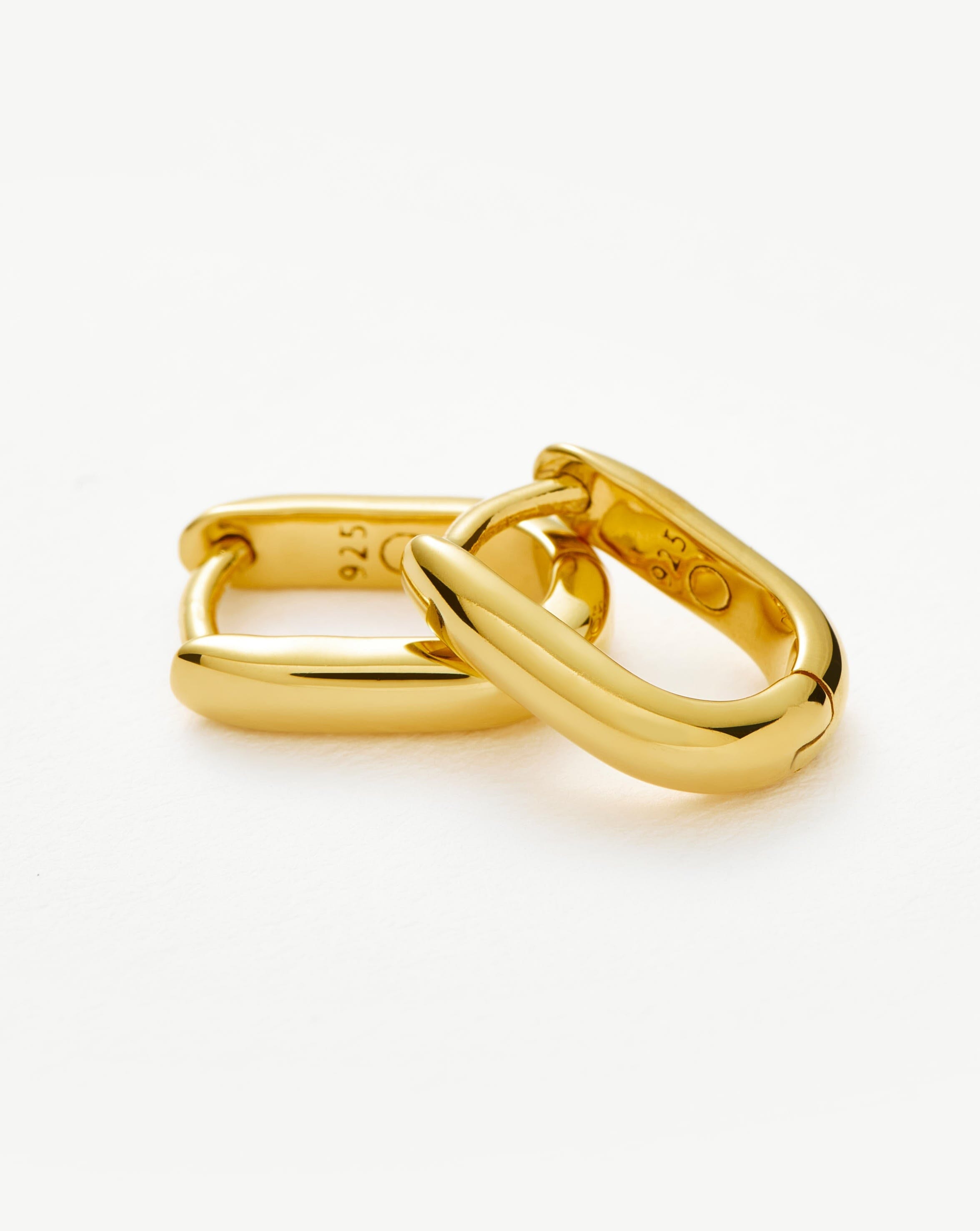 Classic Ovate Huggies | 18k Recycled Gold Vermeil on Recycled Sterling Silver