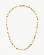 Classic Paperclip Chain Necklace | 18k Gold Plated