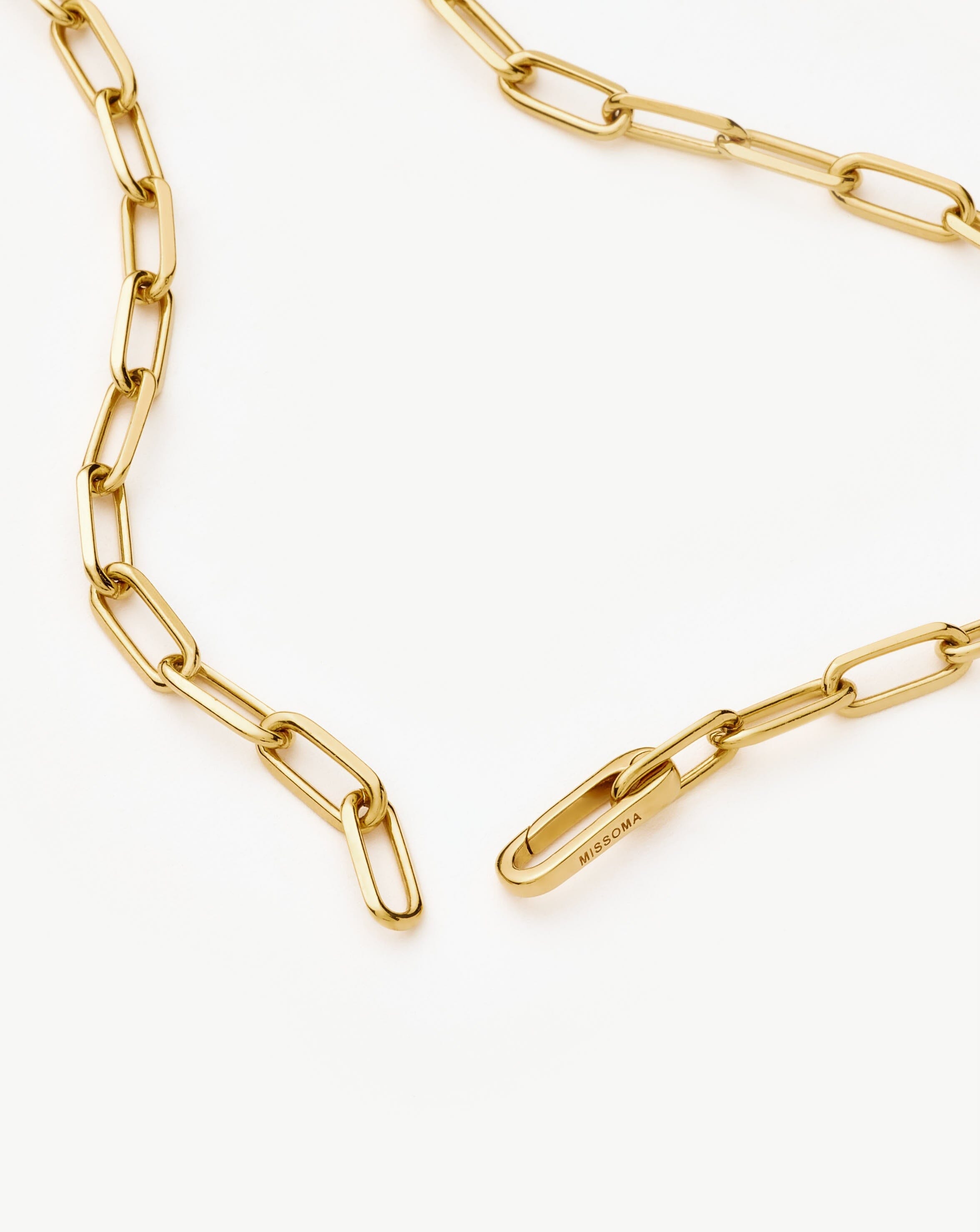 Classic Paperclip Chain Necklace | 18k Gold Plated