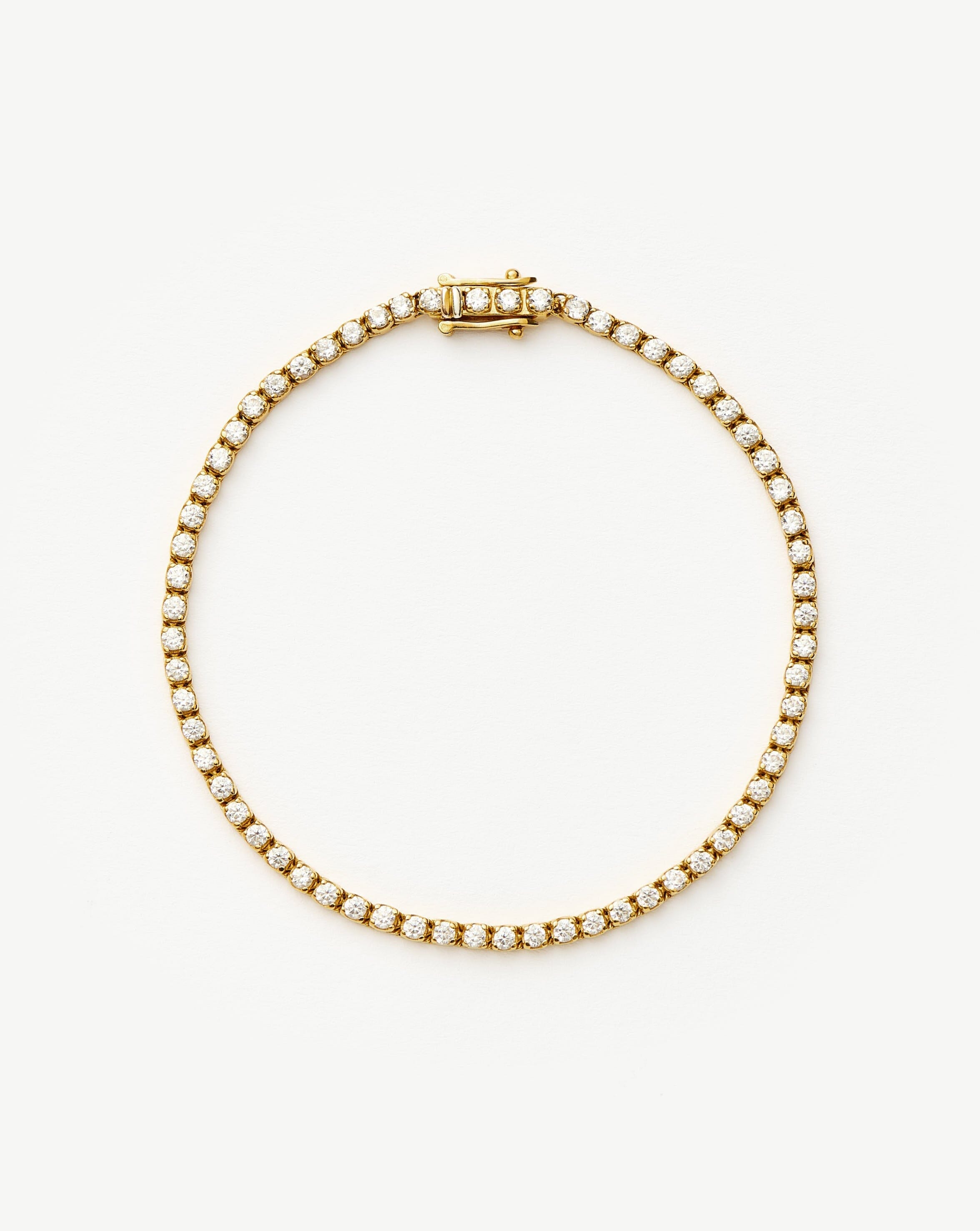 Classic Tennis Bracelet | 18k Gold Vermeil Cubic Zirconia