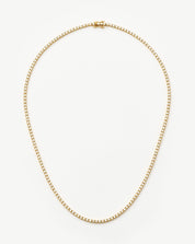 Classic Tennis Necklace | 18k Gold Vermeil Cubic Zirconia