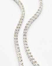 Classic Tennis Necklace & Bracelet Set | Sterling Silver Cubic Zirconia