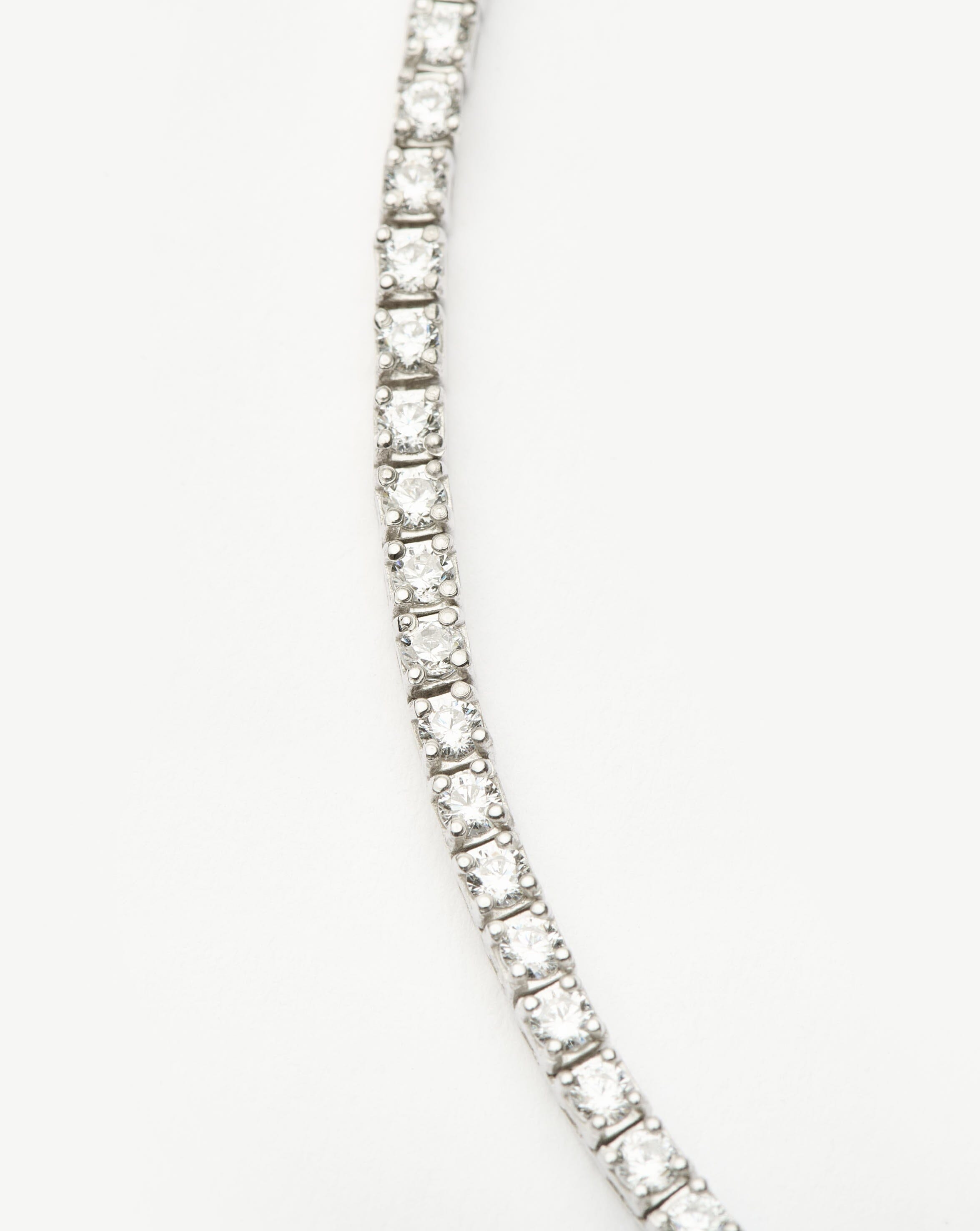 Classic Tennis Necklace | Sterling Silver Cubic Zirconia