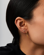 Claw Hoop & Stud Earrings Set | 18k Gold Vermeil