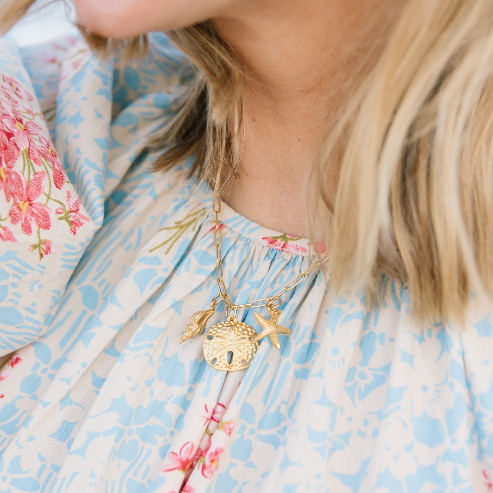 Sand & Sea Paperclip Necklace