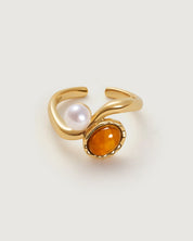 Dopamine Pulse Amber Ring