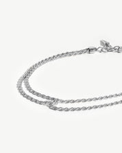 Double Rope Bracelet | Sterling Silver