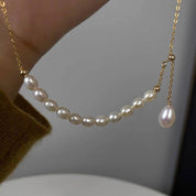 Adjustable Pearl Pendant Necklace (US)