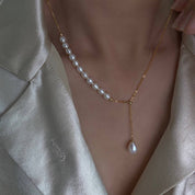 Adjustable Pendant Pearl Necklace