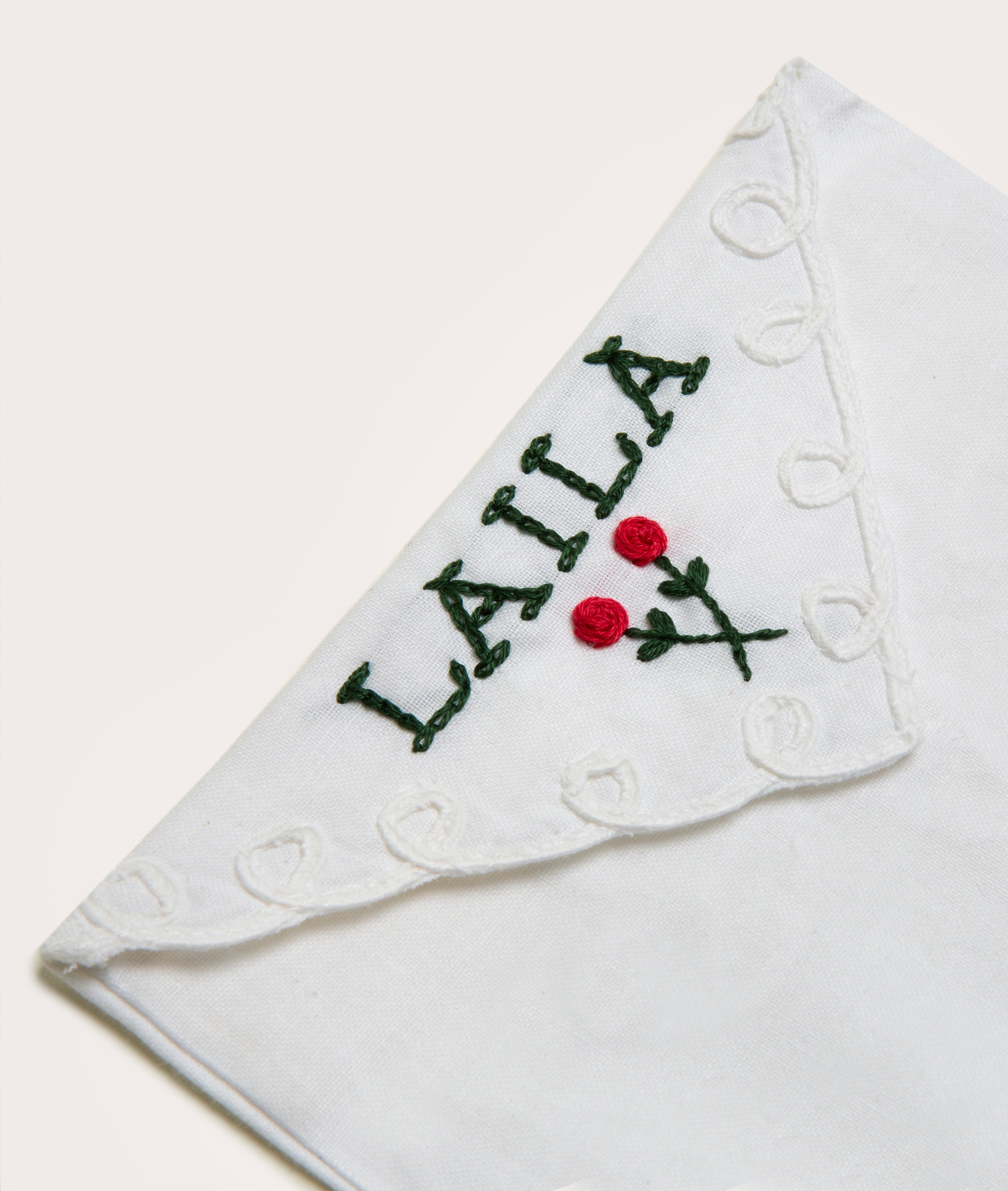 Personalized Envelopes, Embroidered Lace