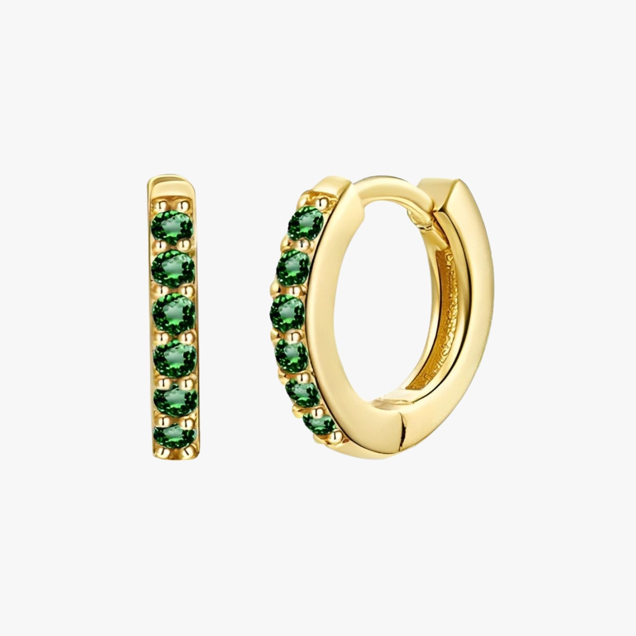 Emerald Hoops