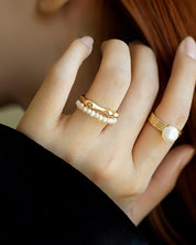 Endless Sunset Pearl Ring