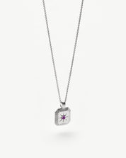 February Birthstone Pendant Necklace | Amethyst/February