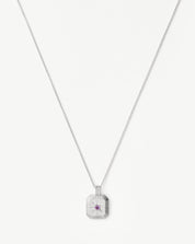 February Birthstone Pendant Necklace | Amethyst/February