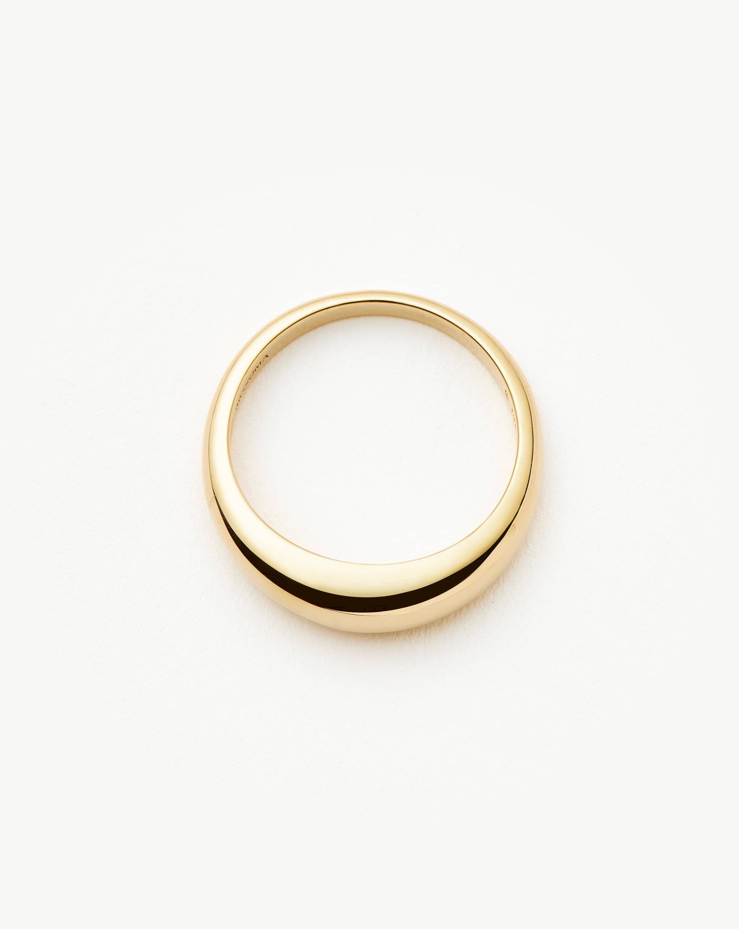 Fine Classic Dome Ring | 14k Solid Gold