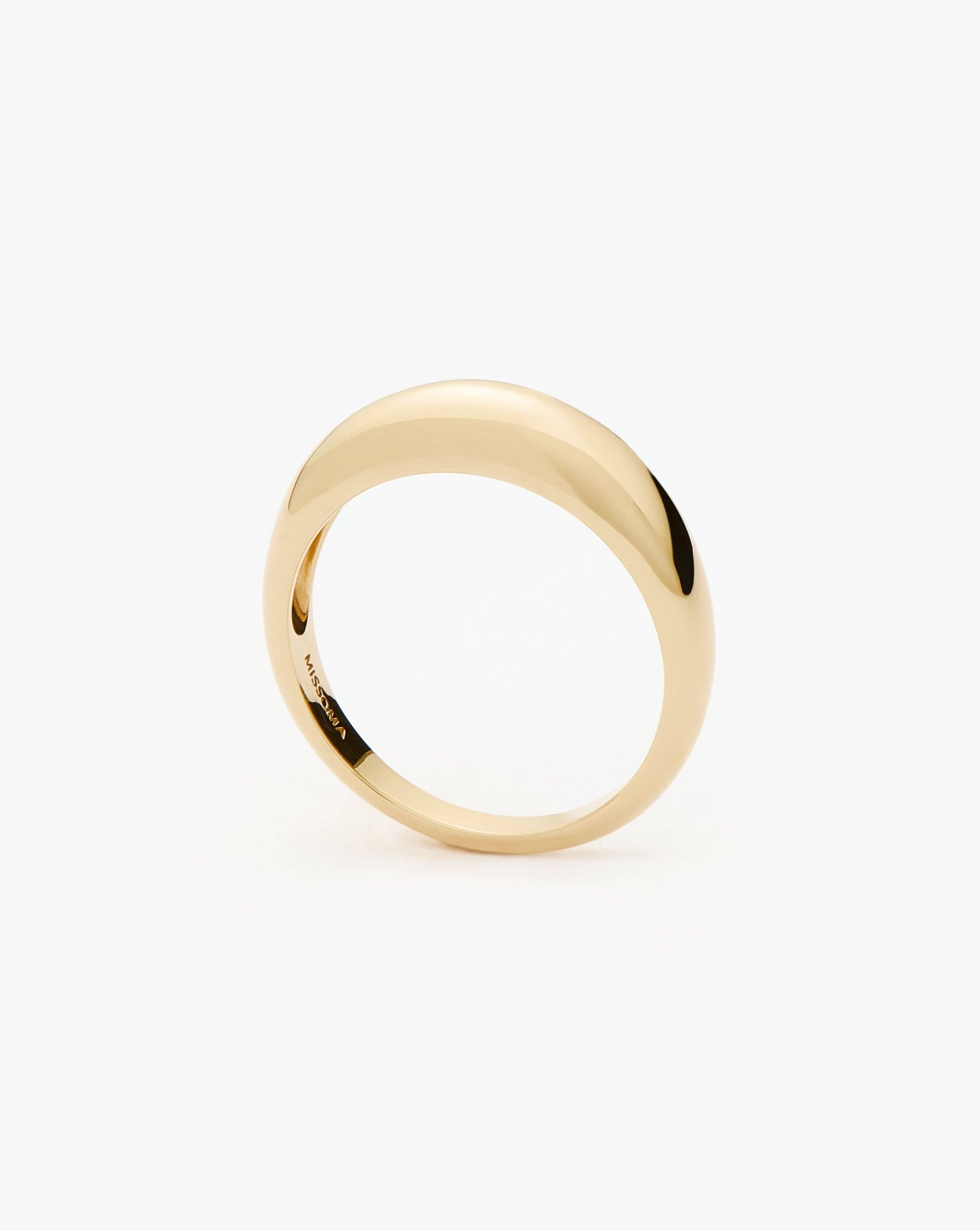 Fine Classic Dome Ring | 14k Solid Gold