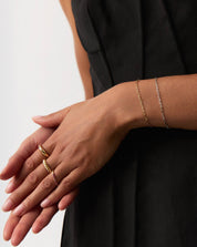 Fine Classic Paperclip Chain Bracelet | 14k Solid Gold