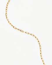 Fine Classic Paperclip Chain Necklace | 14k Solid Gold