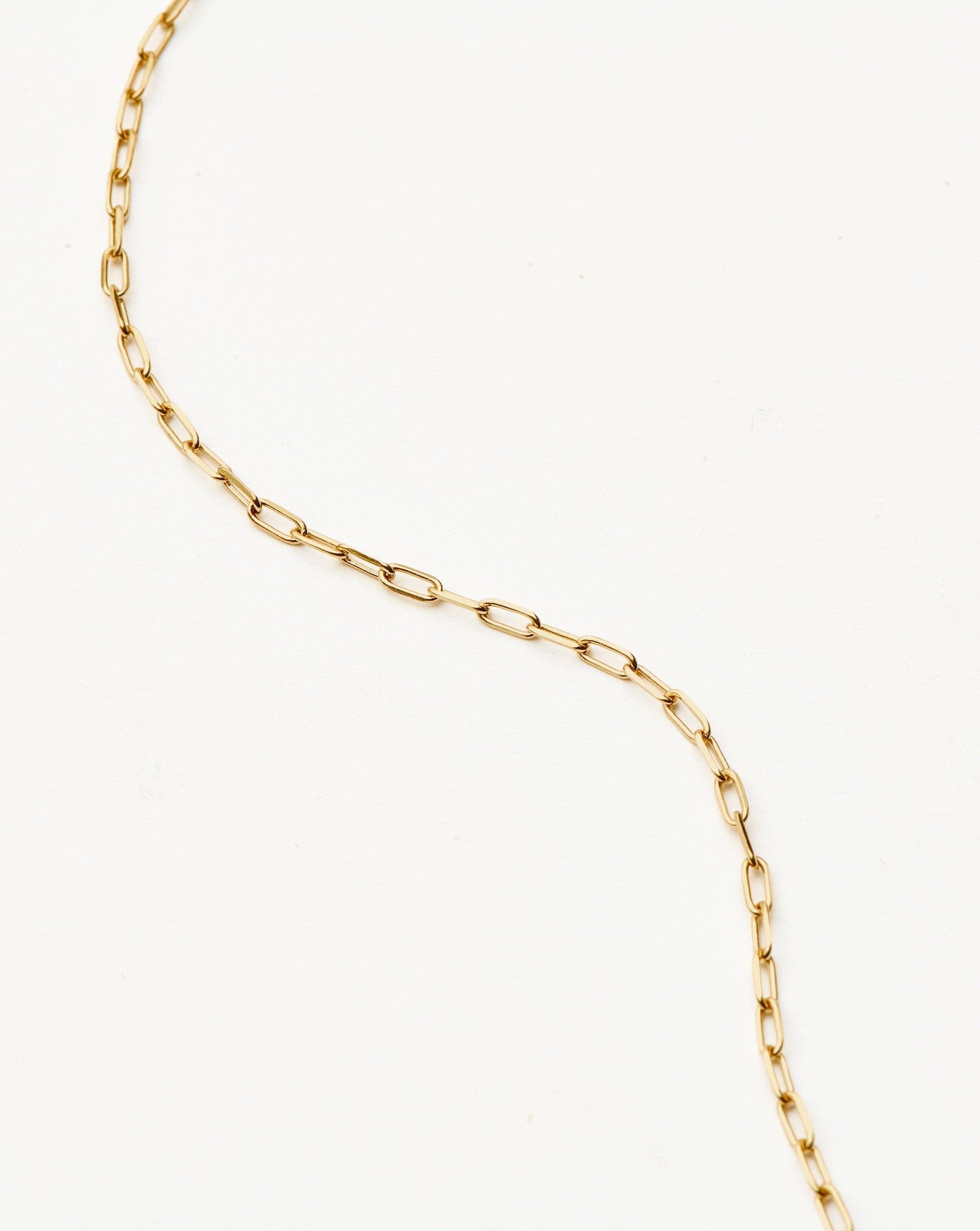 Fine Classic Paperclip Chain Necklace | 14k Solid Gold