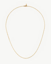 Fine Classic Paperclip Chain Necklace | 14k Solid Gold