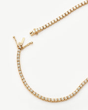 Fine Diamond Tennis Necklace | 14k Solid Gold Diamond