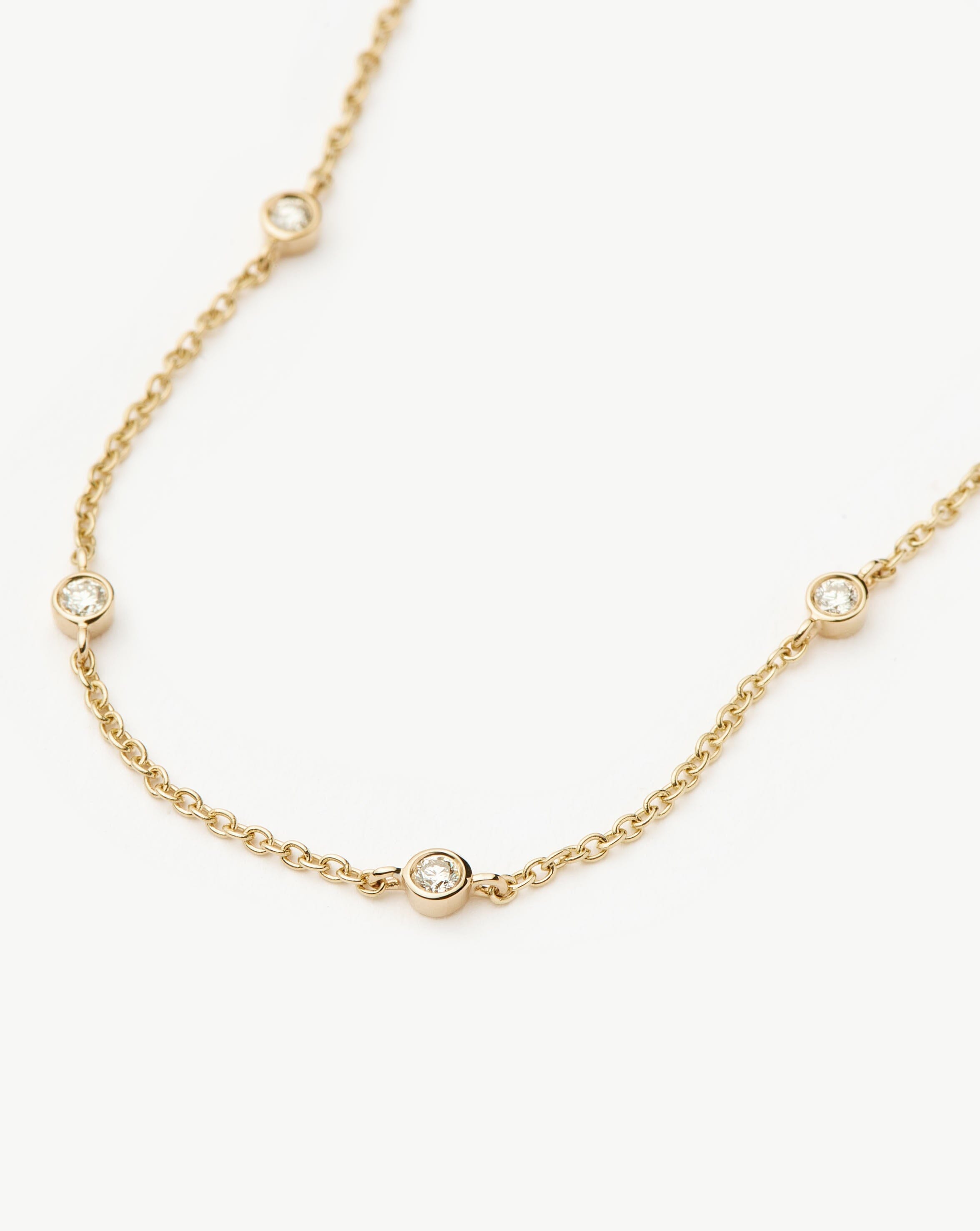 Fine Floating Diamond Bracelet | 14k Solid Gold