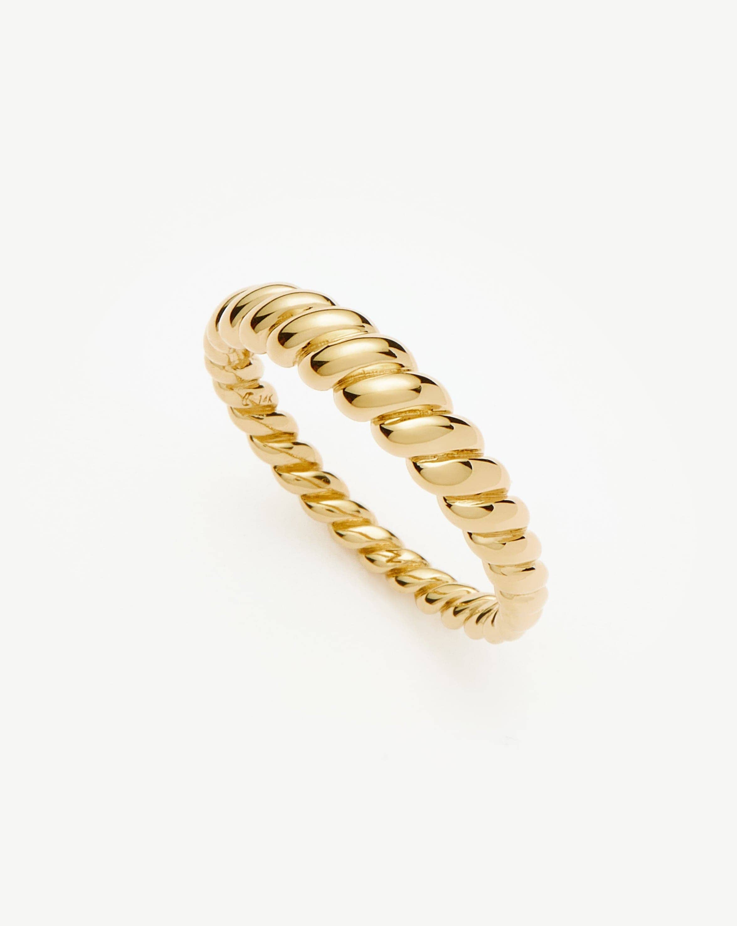 Fine Twisted Classic Ring | 14k Solid Gold