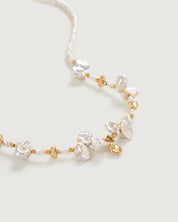 Floriography Bellflower Pearl Necklace