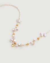 Floriography Bellflower Pearl Necklace