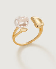 Floriography Lilac Pearl Ring