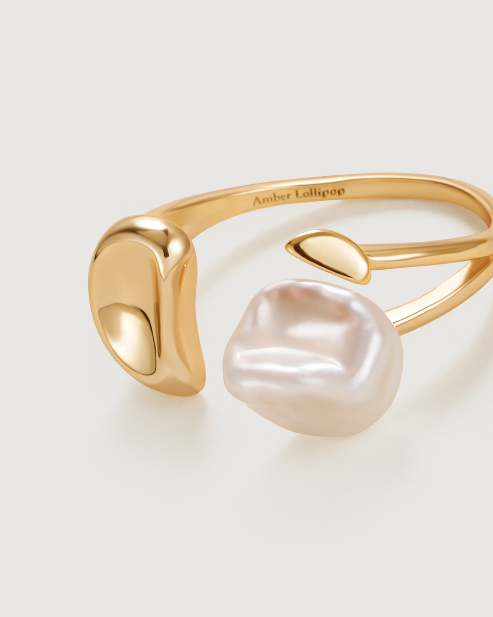 Floriography Lilac Pearl Ring