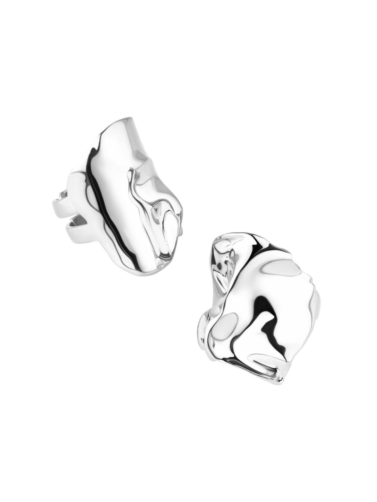 Flow Combination Rings - Silver