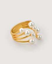 Flowing Light Pearl Ring