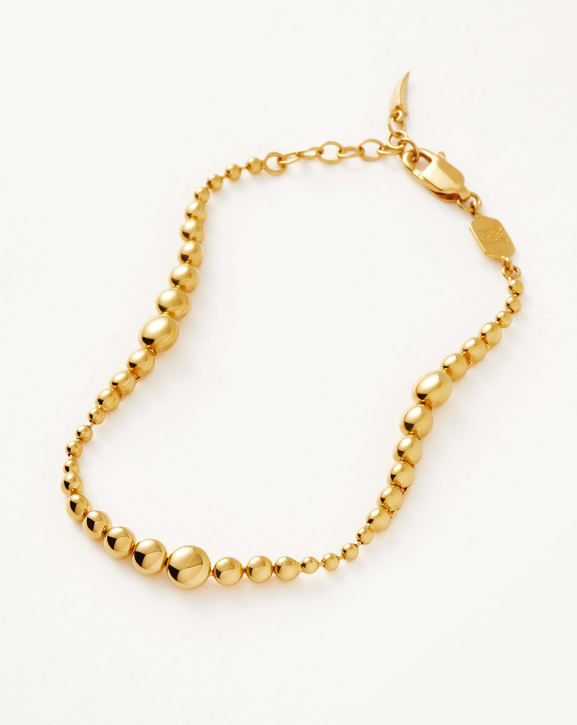 Graduated Beaded Bracelet | 18k Gold Vermeil