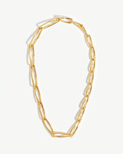 Graduated Chunky Twisted Link Necklace | 18k Gold Plated