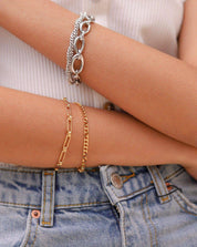 Graduated Oval Chain Bracelet