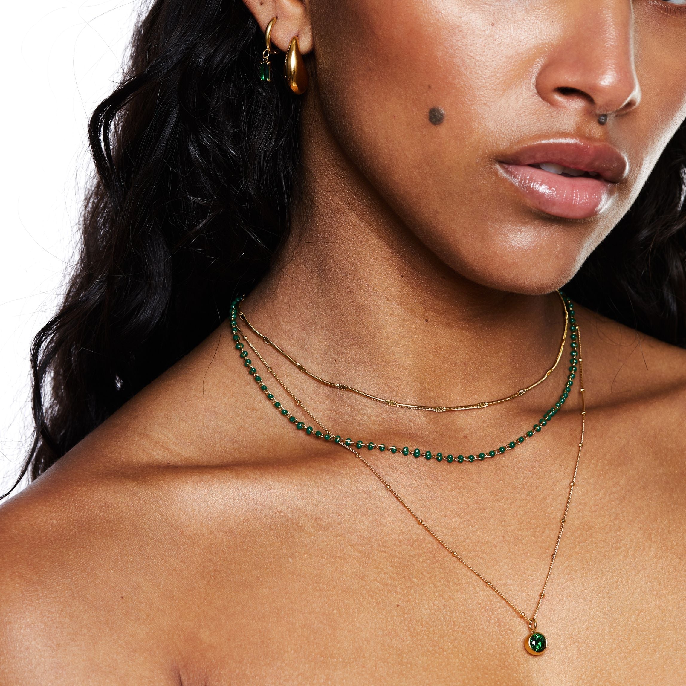 Green Beaded Choker