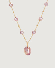 Gypsophila Baroque Pearl Necklace