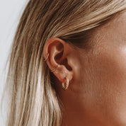 Hammered Hoops Earrings