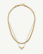 Harris Reed In Good Hands Slider Necklace Set | 18k Gold Plated