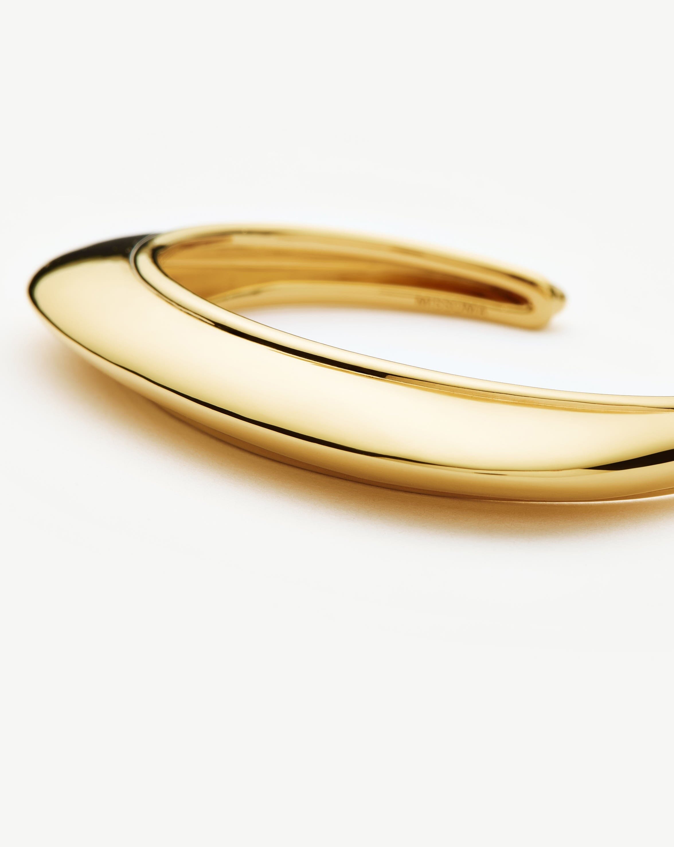 Hera Dome Statement Cuff Bracelet | 18k Gold Plated