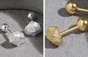 Broken Ball Stud Earrings