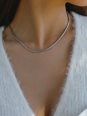 Snake Silver Chain Necklace