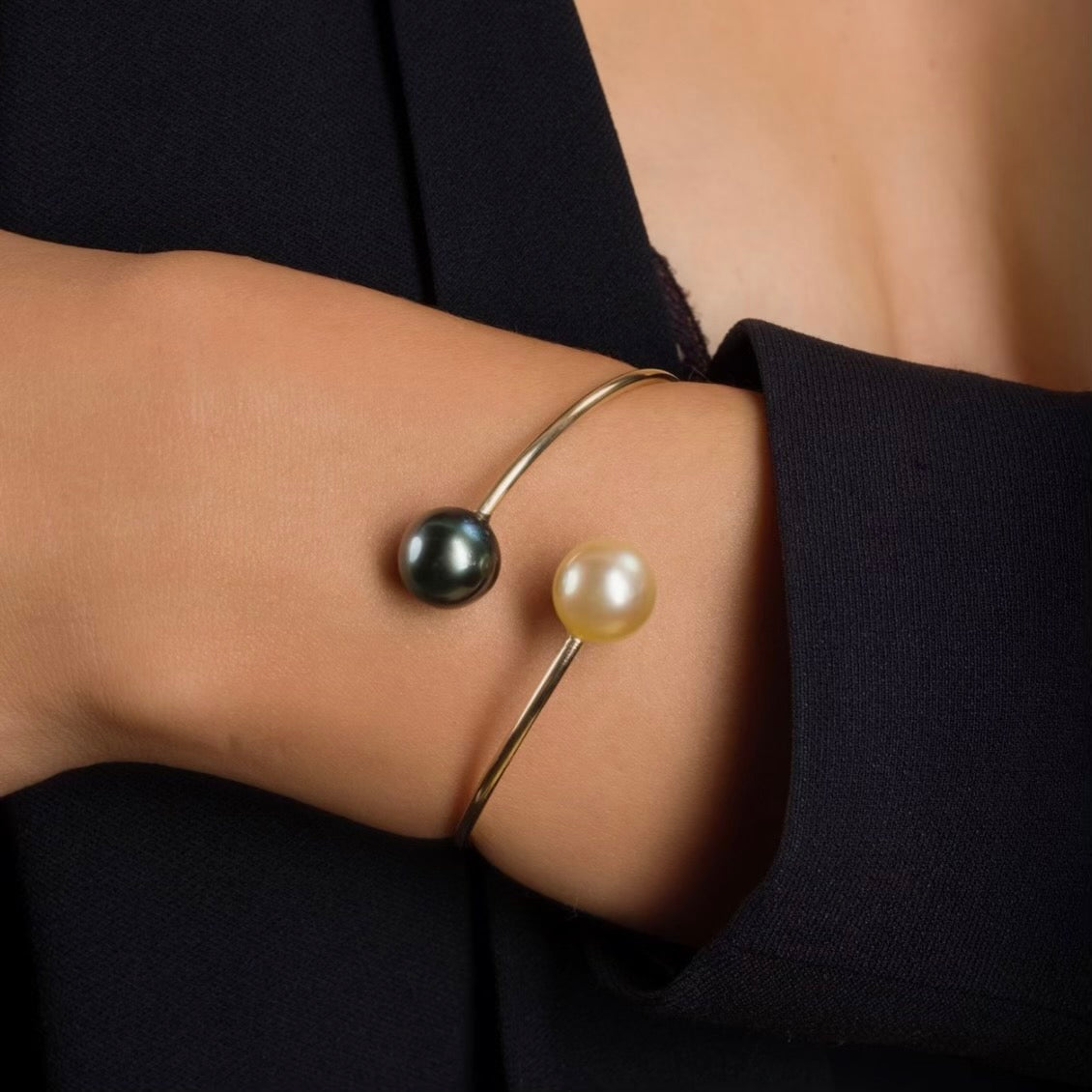 Tahitian & Golden Pearl Cuff