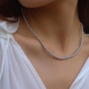 Grey Swarovski Pearl Necklace