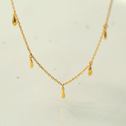 Teardrop Pendant Neckace Gold Vermeil