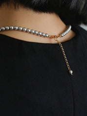 Grey Swarovski Pearl Necklace